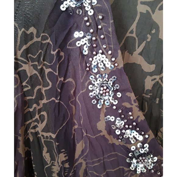 Embellished Crinkle Pleated Tunic - Picture 2 of 4